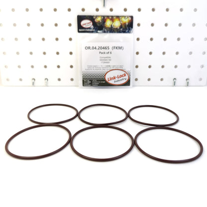 LINK-LOCK 6PCS OR.04.20465 FKM Viton Sealing O-Ring Kit of Wheel Hub 5003065140 17284681 for IVECO for VOLVO