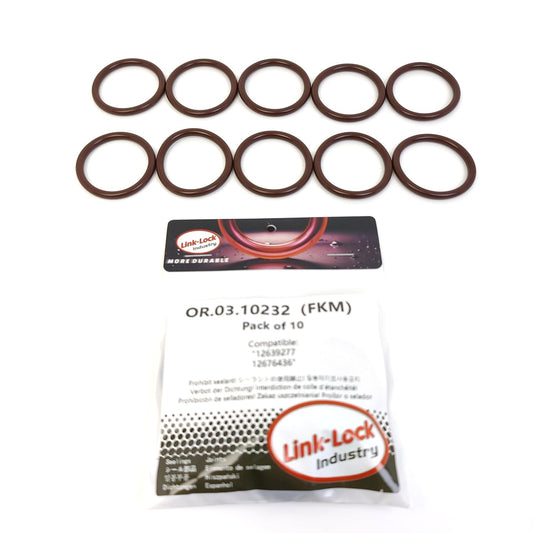 LINK-LOCK 10PCS OR.03.10232 FKM Viton Sealing O-Ring Kit of Fuel filter 12639277 12676436 For CHEVROLET-LB7 LGH LML LBZ LLY LMM For GMC-LB7 LGH LML For HUMMER-LB7 LLY