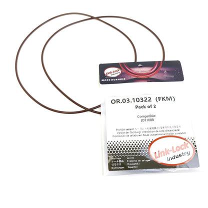 LINK-LOCK 2PCS OR.03.10322 FKMバイトンシリンダーライナーシールOリングキット 2071088 SCANIA-DC11 DC12 DC9 DI12 DI16用