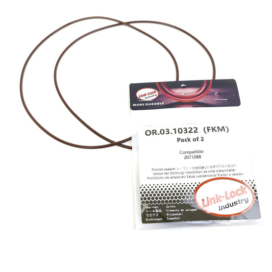 LINK-LOCK 2PCS OR.03.10322 FKMバイトンシリンダーライナーシールOリングキット 2071088 SCANIA-DC11 DC12 DC9 DI12 DI16用