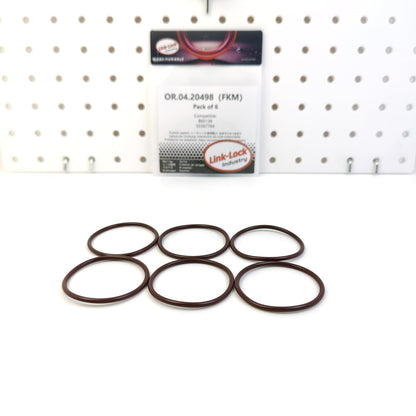 LINK-LOCK 6PCS OR.04.20498 FKM Viton Sealing O-Ring Kit of Turbocharger Oil Coolant Tube 860136 55567764 for OPEL for BUICK for CHEVROLET for CADILLAC