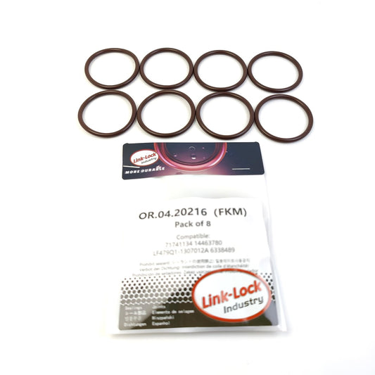 LINK-LOCK 8PCS OR.04.20216 FKMバイトン製シーリングOリングキット クーラントパイプ用 71741134 14463780 LF479Q1-1307012A 6338489 ALFA ROMEO LANCIA LIFAN OPEL用