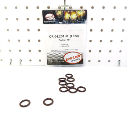 LINK-LOCK 10PCS OR.04.20158 FKM Viton Sealing O-Ring Kit of Vacuum Pump 29342-64010 for TOYOTA