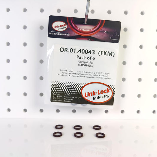 LINK-LOCK 6個 FKM Viton Oリング 01.40043 エンジンオイルポンプ Oリングガスケット 11419494956 BMW B38 B48 B58 B46用