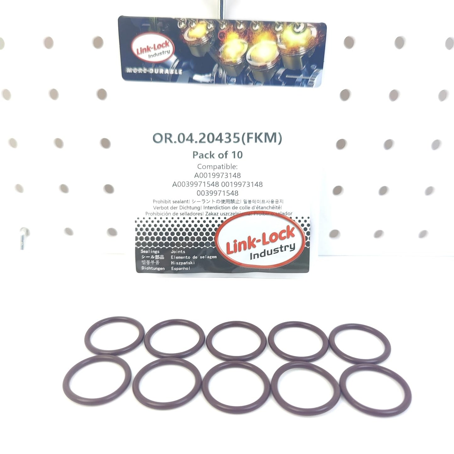 LINK-LOCK 10PCS OR.04.20435 FKM Viton 20×2.5 Sealing Universal O-Ring Kit A0019973148 A0039971548 0019973148 0039971548 for MERCEDES-BENZ for EVOBUS