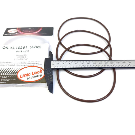 LINK-LOCK 3PCS OR.03.10261 FKMバイトンシーリングOリングキット ウォーターポンプ用 391108-S F1VY-8507-A FORD USA-V99V 998A 99L4 54USEM 99Z1