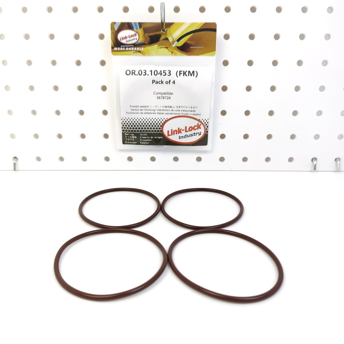 LINK-LOCK 4PCS OR.03.10453 FKM Viton Sealing O-ring Kit of Water pump 3678724 For CUMMINS