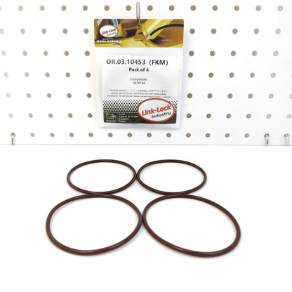 LINK-LOCK 4PCS OR.03.10453 FKM Viton Sealing O-ring Kit of Water pump 3678724 For CUMMINS