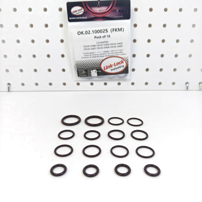 LINK-LOCK FKM Viton OK.02.10002S Turbocharged Water Pipe and Oil Pipe O-Ring Kit WHT005558 WHT006901 N90365302 WHT006124 WHT006114A WHT006113 N90067202 WHT006123 WHT006112 for VAG-EA888