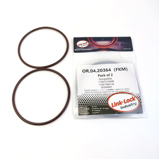 LINK-LOCK 2PCS OR.04.20364 FKM Viton Sealing O-Ring Kit of Oil Filter 11427514248 11427566133 55500091 for BMW for CHEVROLET