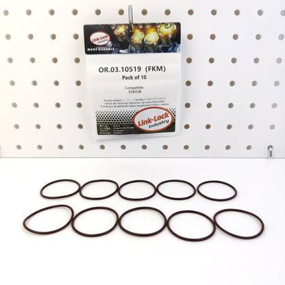 LINK-LOCK 10PCS OR.03.10519 FKM Viton 33×1.78 Sealing Universal O-Ring Kit 3330538 For CUMMINS