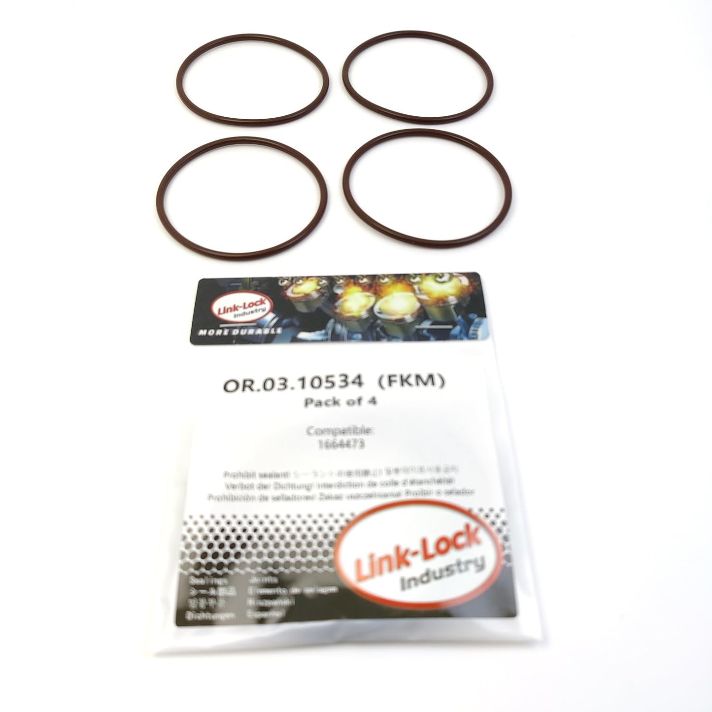 LINK-LOCK 4PCS OR.03.10534 FKM Viton Sealing O-Ring Kit of Gearbox 1664473 For VOLVO