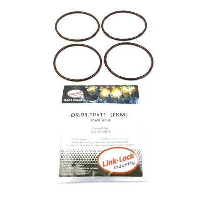 LINK-LOCK 4PCS OR.03.10511 FKM Viton Sealing O-Ring Kit of Coolant pipeline A0219973345 For MERCEDES-BENZ