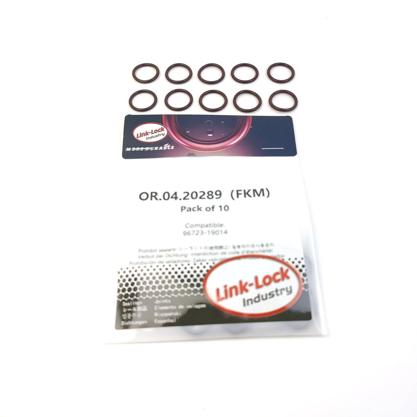LINK-LOCK 10PCS OR.04.20289 FKM Viton Sealing O-Ring Kit of Timing Chain Tensioner 96723-19014 for TOYOTA