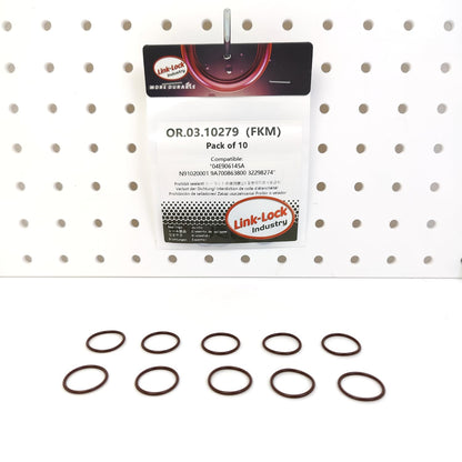 LINK-LOCK 10PCS OR.03.10279 FKM Viton Sealing O-Ring Kit of Camshaft Adjustment and Crankcase Cover 04E906145A N91020001 9A700863800 32298274 For AUDI-CADA CDNA CETA CAEA For KTM-CAEB For SEAT-CDND