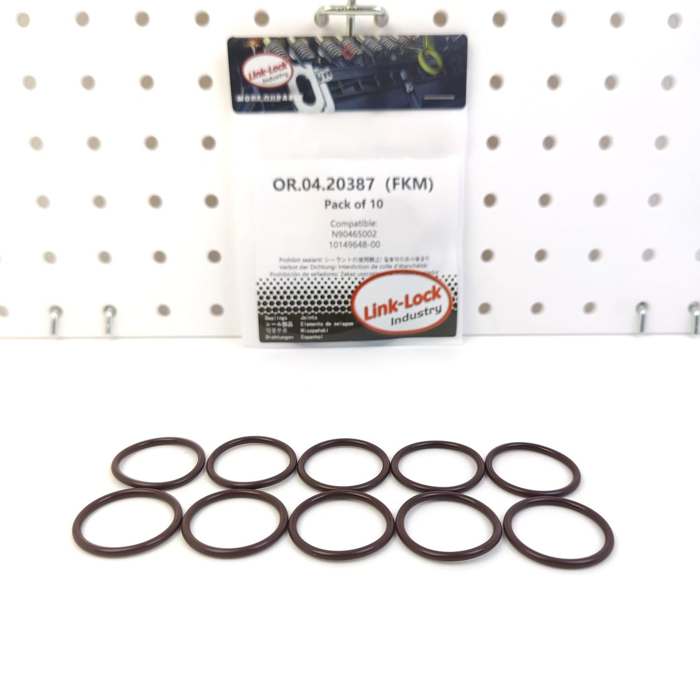 LINK-LOCK 10PCS OR.04.20387 FKM Viton Sealing O-Ring Kit of Thermostat N90465002 10149648-00 for AUDI for BYD
