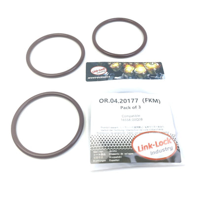 LINK-LOCK 3PCS OR.04.20177 FKM Viton Sealing O-Ring Kit of Intake Pressure Sensor 16558-00Q0B for NISSAN