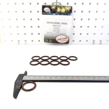 LINK-LOCK 10PCS OR.04.20268 FKM Viton Sealing O-Ring Kit of Injector 135653299R 16794-00QAA 90079-60009 for DACIA for NISSAN for TOYOTA