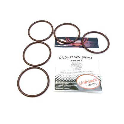 LINK-LOCK 5PCS OR.04.21525 FKM Viton Sealing O-Ring Kit of Turbocharger throttle valve A0199977545 0199977545 31422329 for MERCEDES-BENZ-OM642 For VOLVO-S60 S90 V60 V90