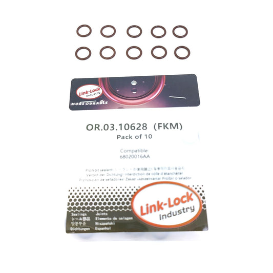 LINK-LOCK 10PCS OR.03.10628 FKM Viton 10.2×1.8 Sealing Universal O-Ring Kit 68020016AA For JEEP For CHRYSLER