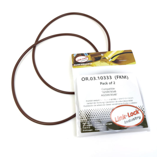 LINK-LOCK 2PCS OR.03.10333 FKM Viton Sealing O-Ring Kit of Cylinder Liner 0259978548 A0259978548 For MERCEDES-BENZ-M476 OM447 OM401 OM441 OM445 OM442 OM446