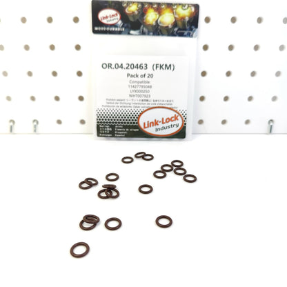 LINK-LOCK 20PCS OR.04.20463 FKM Viton Sealing O-Ring Kit of Vacuum Pump/Supercharger 11427795048 LYX000250 WHT007923 for BMW for AUDI for VW for LAND for ROVER