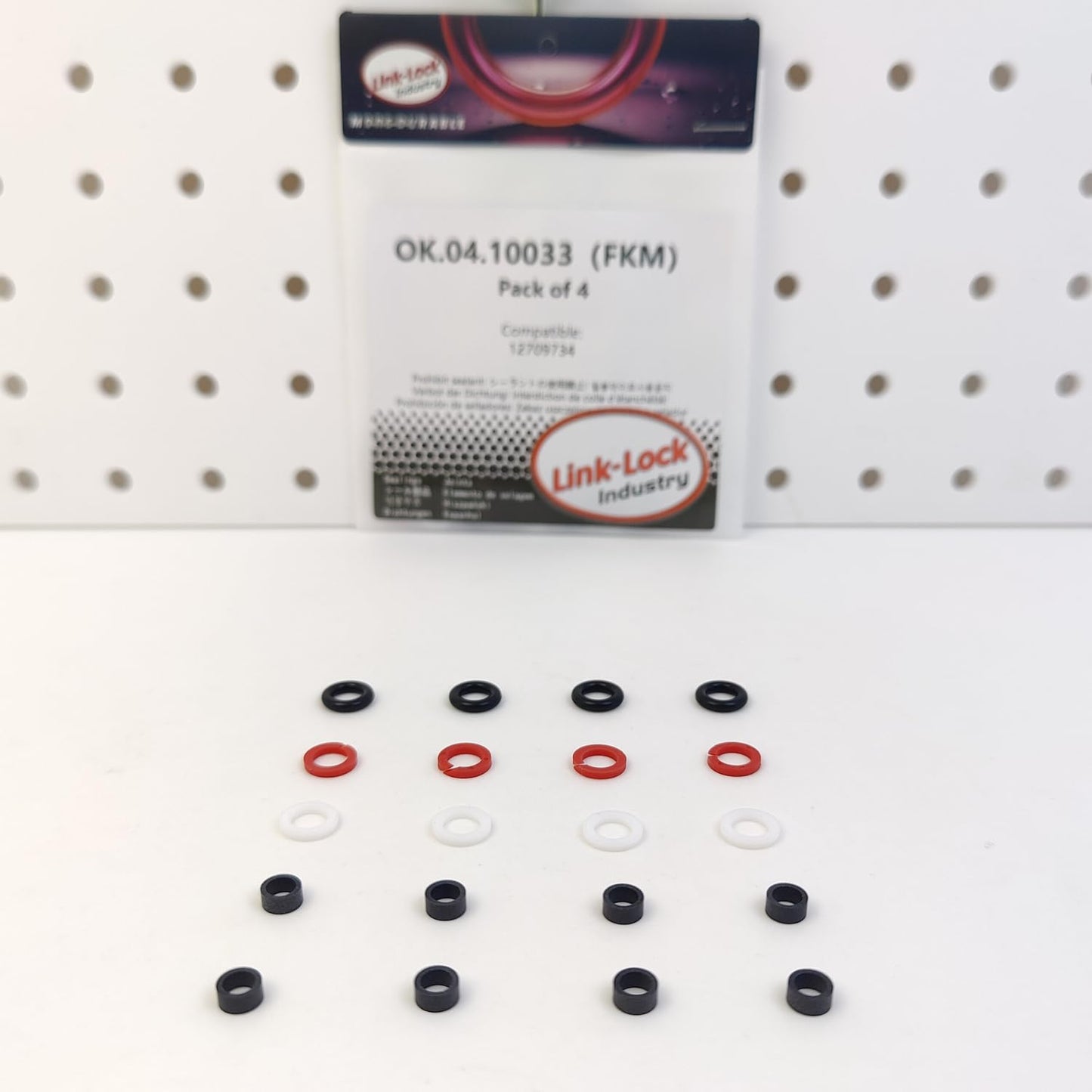 LINK-LOCK 4Set OK.04.10033 fuel injector repair kit 12709734 with FKM Viton O-RING For BUICK For CHEVROLET For CADILLAC 1.5T 25T 535T LJV LP5 L3Z