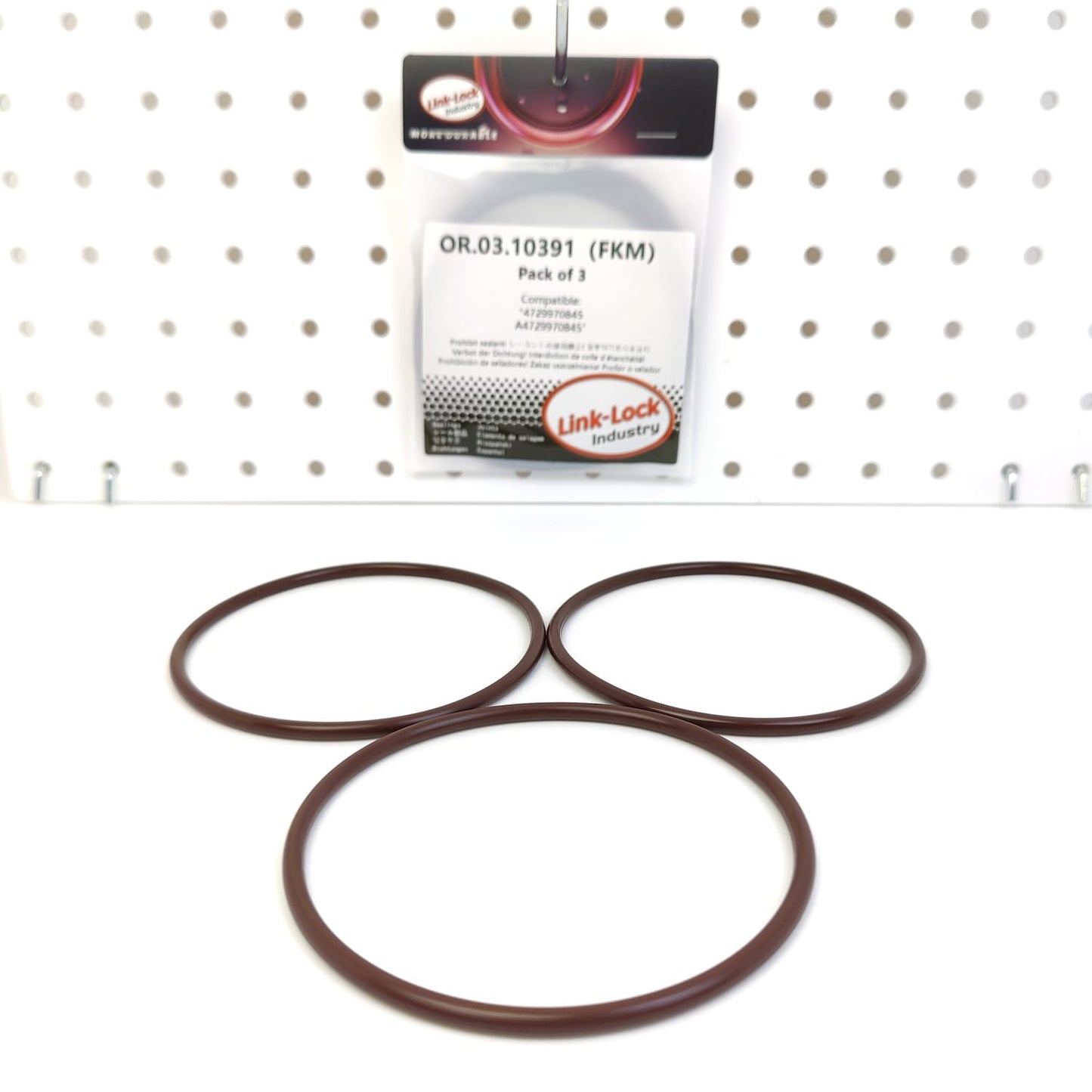 LINK-LOCK 3PCS OR.03.10391 FKM Viton Sealing O-Ring Kit of Timing Gear Chamber Cover 4729970845 A4729970845 For MERCEDES-BENZ-OM470 OM471 OM472