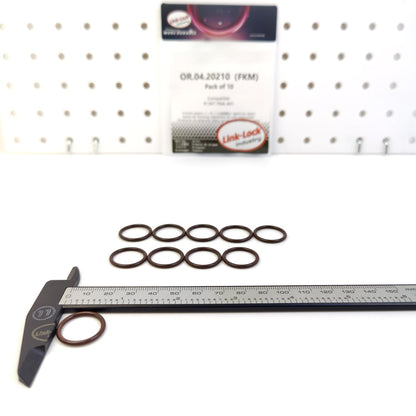 LINK-LOCK 10PCS OR.04.20210 FKM Viton Sealing O-Ring Kit of Power Steering Pump Blanking Plug 91347-PAA-A01 for HONDA-D17A2 D17A5 K24A8