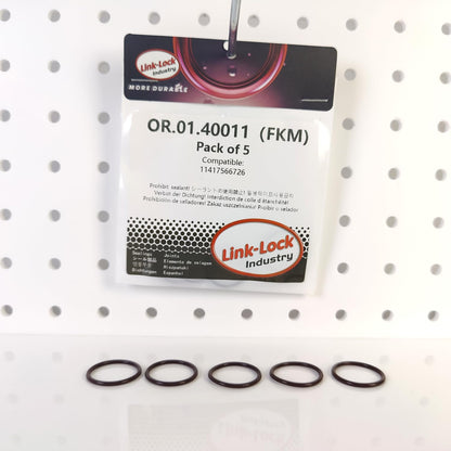 LINK-LOCK 5PCS FKM Viton OR.01.40011 Engine hydraulic valve O-RING gasket 11417566726 for BMW N43 N52 N20 N55 N51