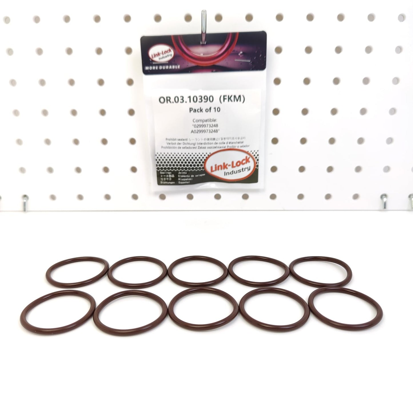 LINK-LOCK 10PCS OR.03.10390 FKM Viton Sealing O-Ring Kit of Timing Gear Chamber Cover 0299973248 A0299973248 For MERCEDES-BENZ-M271