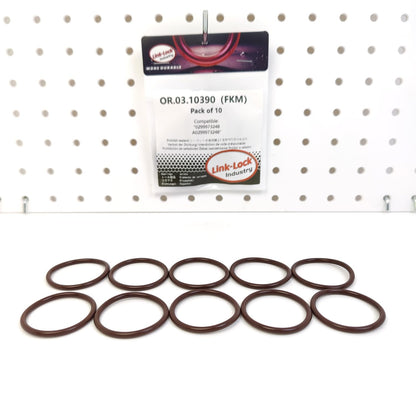 LINK-LOCK 10PCS OR.03.10390 FKM Viton Sealing O-Ring Kit of Timing Gear Chamber Cover 0299973248 A0299973248 For MERCEDES-BENZ-M271