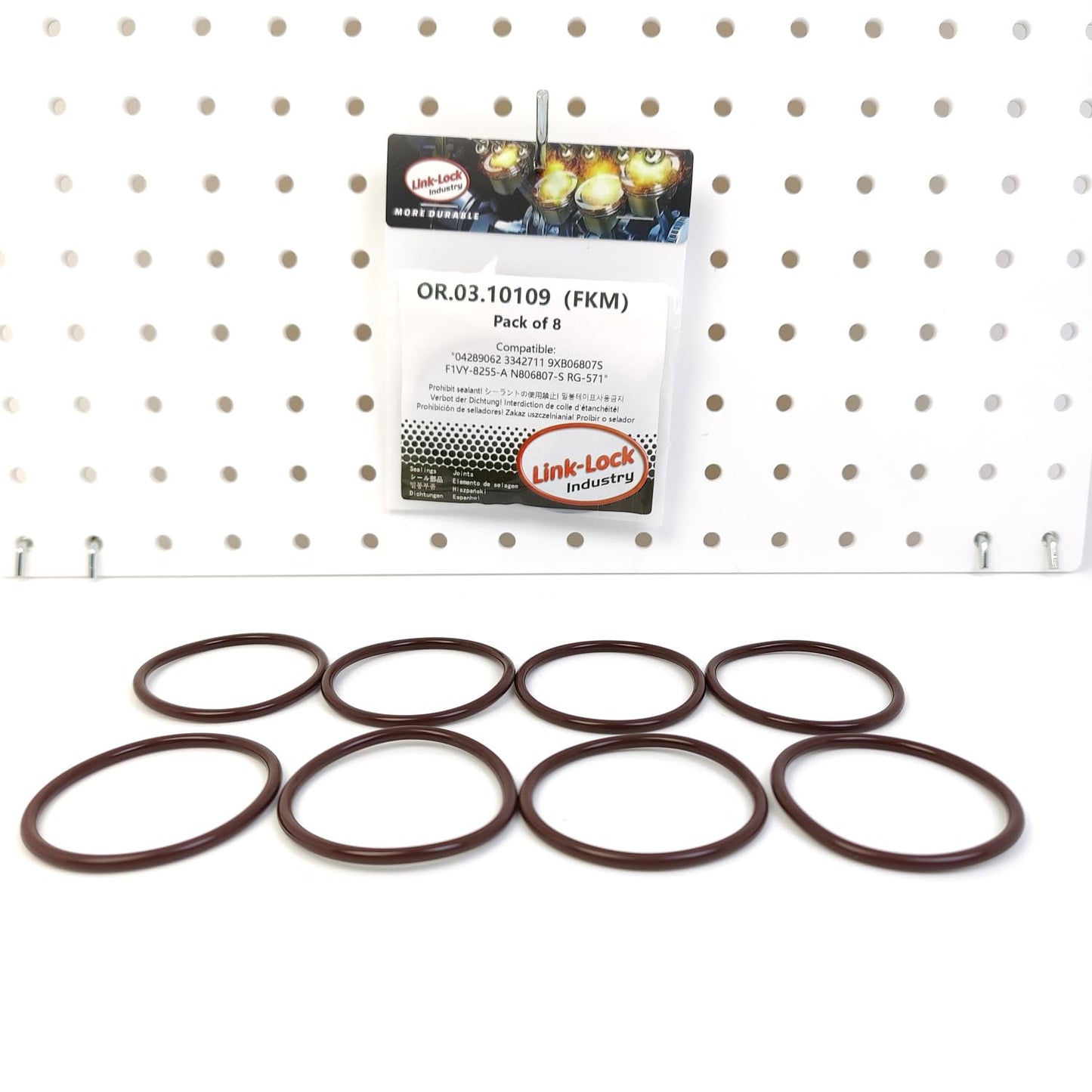 LINK-LOCK 8PCS OR.03.10109 FKM Viton Sealing O-Ring Kit Of Thermostat 04289062 3342711 N806807-S For FORD-AJ LCBE SEC SGA MEBA LCBA T30PDED For GINETTA-C37PDED For FORD USA-99Z C30PDED 99Z1 AJ C23HD0D
