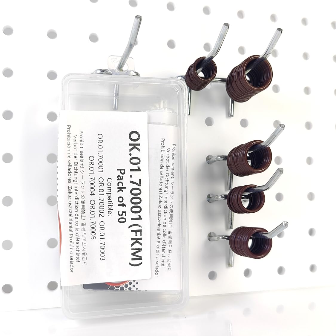 LINK-LOCK 50PCS FKM Viton OK.01.70001 O-RING Kit for transmission cooling pipe 17227613656 17227800958 17211742636 for BMW E46 E90 E93 E60 E65 F82 E66 F02 E70 E71 E85