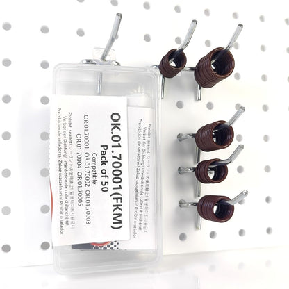 LINK-LOCK 50PCS FKM Viton OK.01.70001 O-RING Kit for transmission cooling pipe 17227613656 17227800958 17211742636 for BMW E46 E90 E93 E60 E65 F82 E66 F02 E70 E71 E85