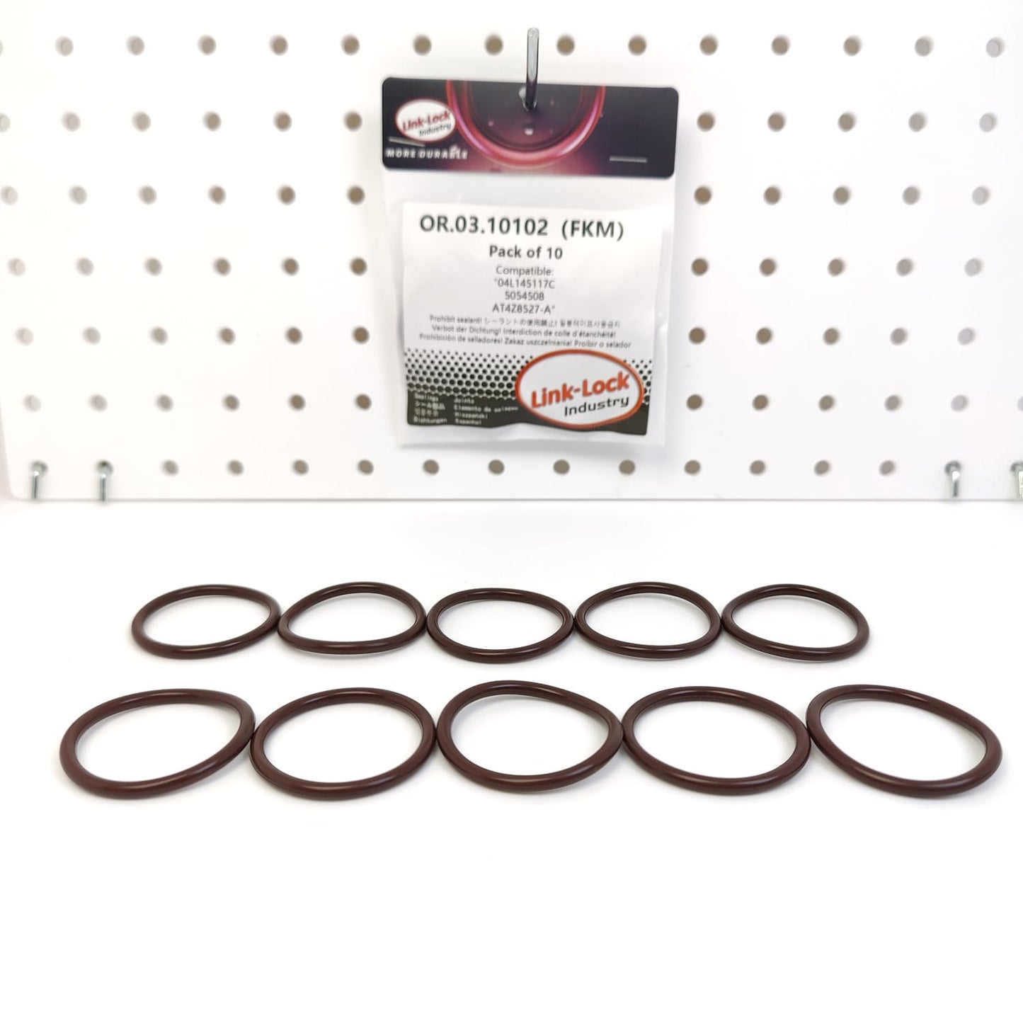 LINK-LOCK 10PCS OR.03.10102 FKM Viton Sealing O-Ring Kit Of Heating flange 04L145117C 5054508 AT4Z8527-A For FORD USA-99M T33PDED For FORD For AUDI