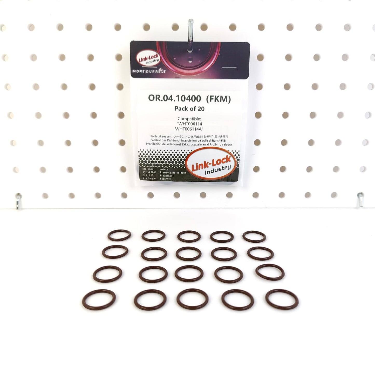 LINK-LOCK 20PCS OR.04.10400 FKM Viton Sealing O-Ring Kit of Turbocharger Water Pipe WHT006114 WHT006114A For AUDI For VW