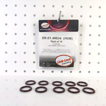 LINK-LOCK 10PCS FKM Viton OR.01.40034  Engine Camshaft sensor O-RING gasket 13627796699 13627792257 for BMW N47 N57 B37 B47 B57