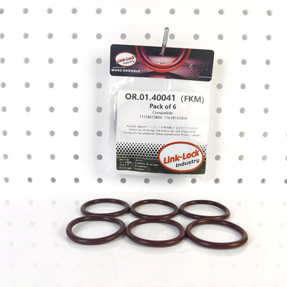 LINK-LOCK 6PCS FKM Viton OR.01.40041 Water pump/ thermostat O-RING gasket 11518613804  11618512504 for MINI N12 N14 N16 N18