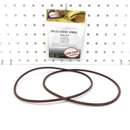 LINK-LOCK 2PCS OR.03.10350 FKM Viton Sealing O-Ring Kit of Cylinder Liner 51.96501-0522 51.96501-0746 93.21287-0197 For MAN-D2842 D2848 D2840