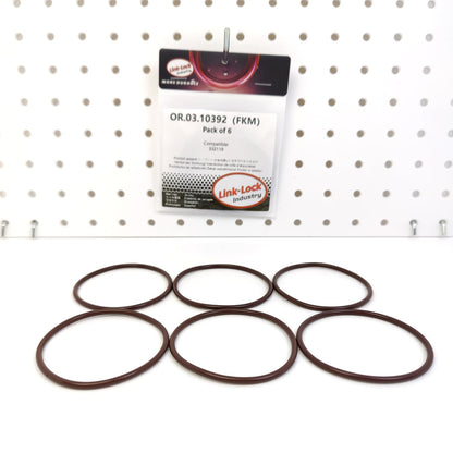 LINK-LOCK 6PCS OR.03.10392 FKM Viton Sealing O-Ring Kit of Timing Gear Chamber Cover 332119 For SCANIA-DC13