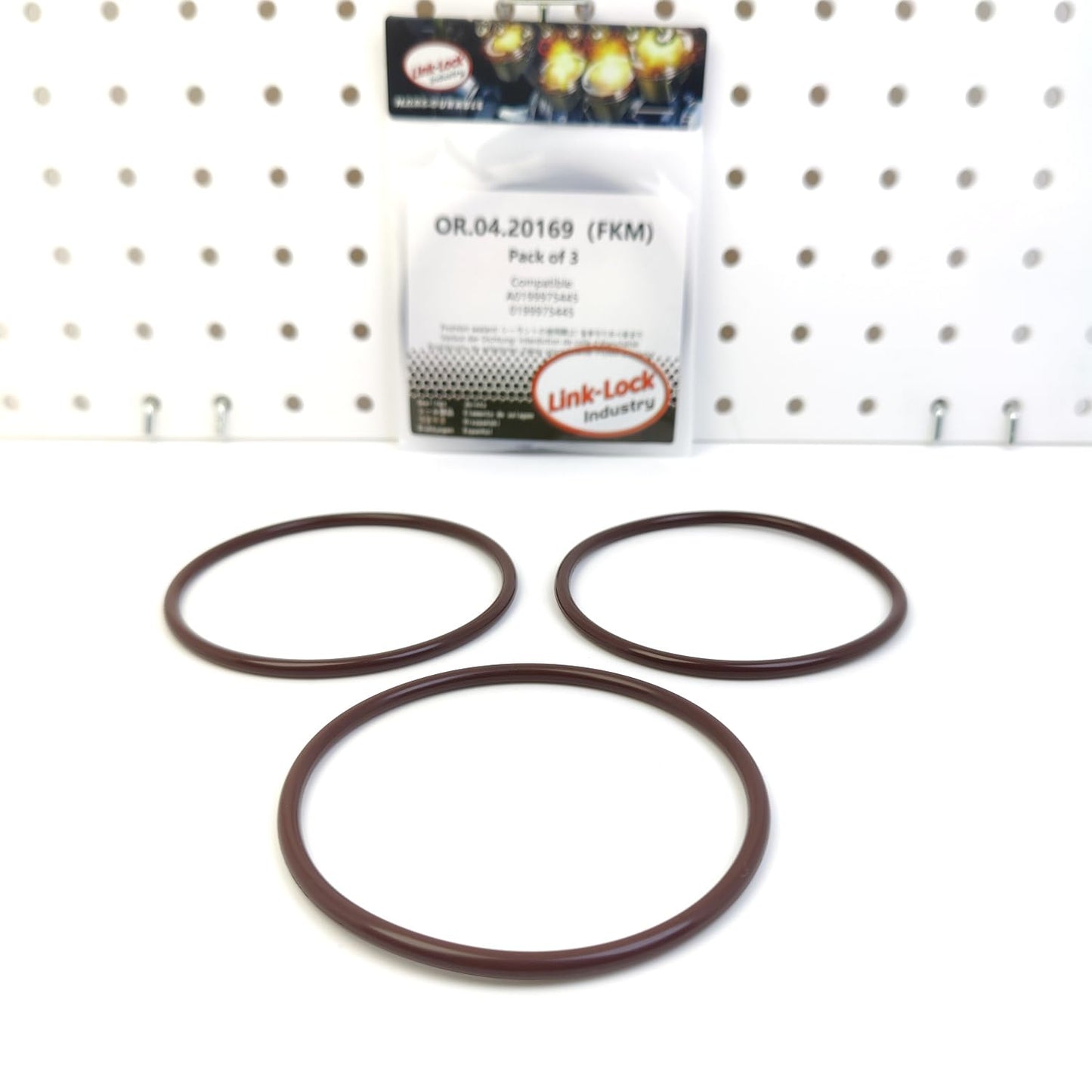 LINK-LOCK 3PCS OR.04.20169 FKM Viton Sealing O-Ring Kit of Oil Filter A0199975445 0199975445 for MERCEDES-BENZ
