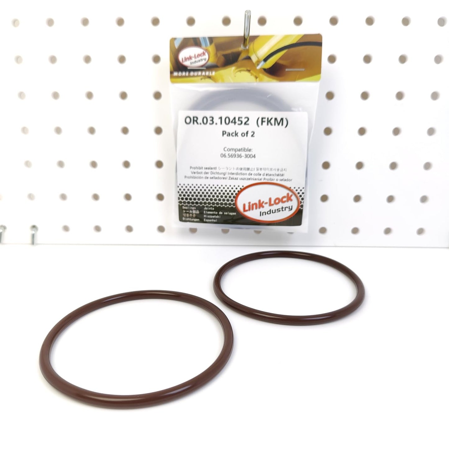 LINK-LOCK 2PCS OR.03.10452 FKM Viton Sealing O-ring Kit of Turbocharger 06.56936-3004 For MAN