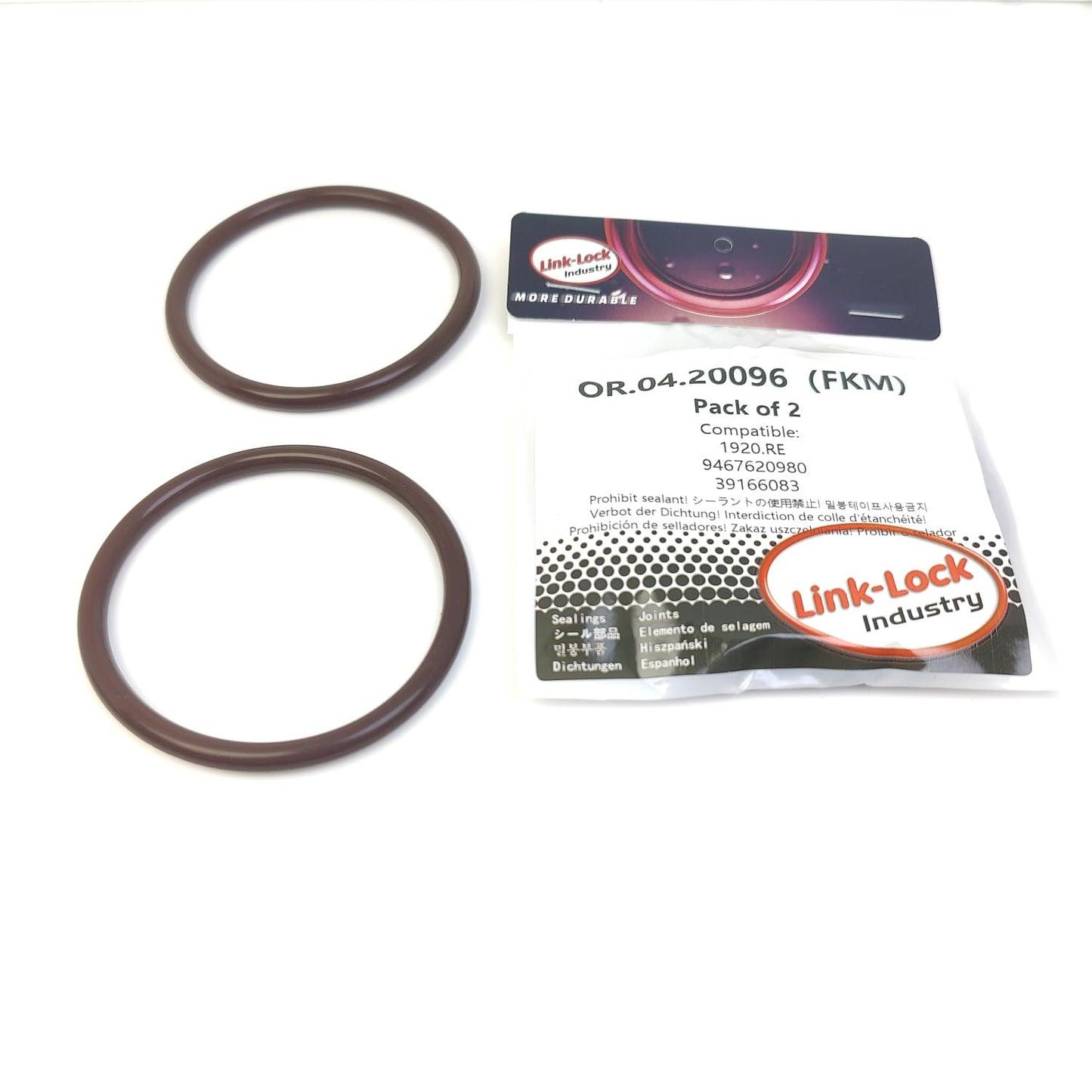 LINK-LOCK 2PCS OR.04.20096 FKM Viton 63.2×5.3 Sealing Universal O-Ring Kit 1920.RE 9467620980 39166083 for CITROËN for FIAT for OPEL