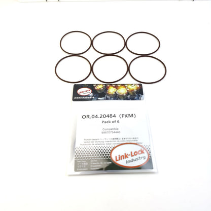 LINK-LOCK 6PCS OR.04.20484 FKM Viton Sealing O-Ring Kit of Turbocharger 99970754440 for PORSCHE-9PA