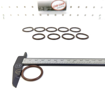 LINK-LOCK 10PCS OR.03.10479 FKM Viton Sealing O-ring Kit of Oil drain screw 07119907874 99970748140 For BMW For PORSCHE
