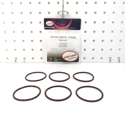 LINK-LOCK 6PCS OR.04.20074 FKM Viton Sealing O-Ring Kit of Water Pump 68147586AA K68147586AA for CHRYSLER for JEEP
