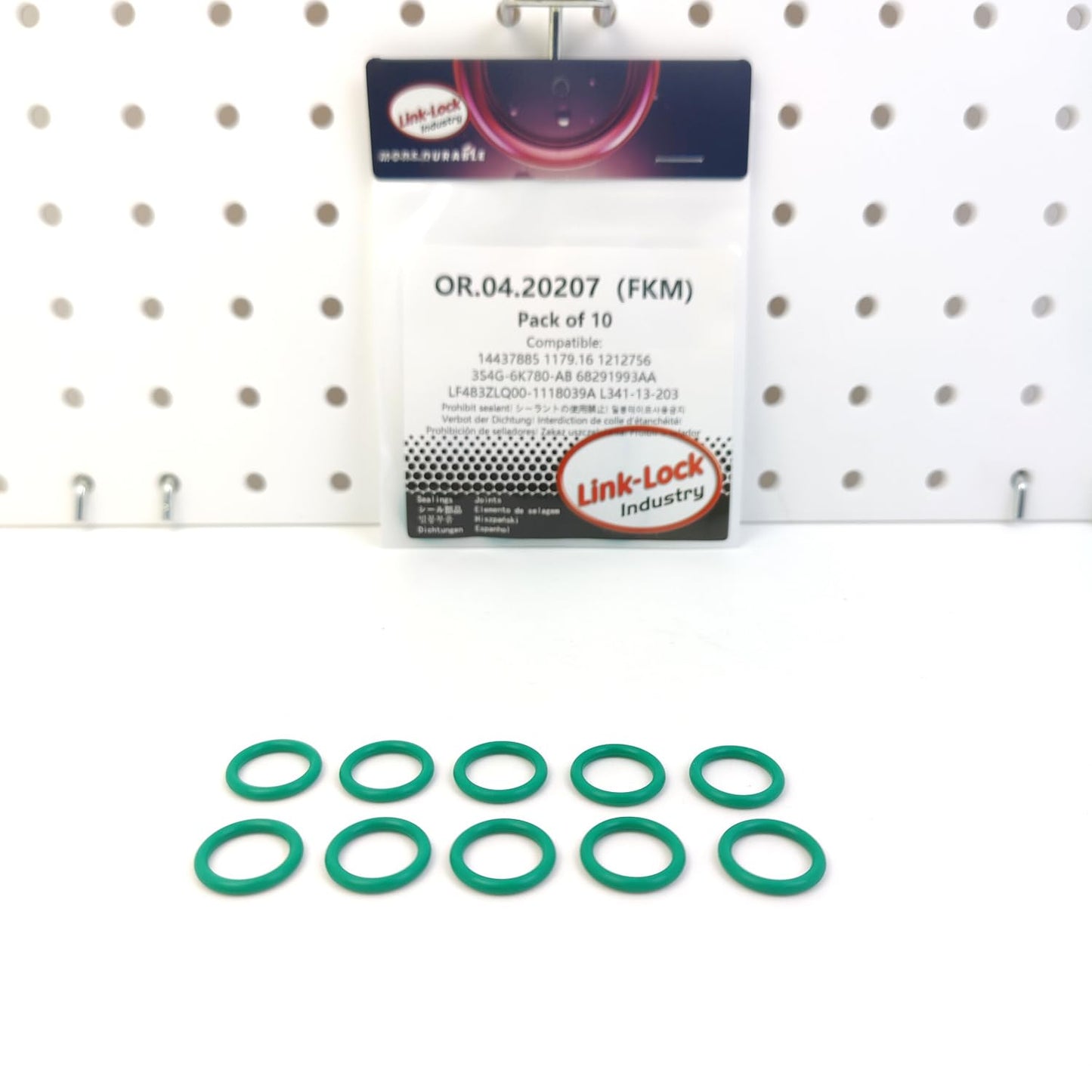 LINK-LOCK 10PCS OR.04.20207 FKM Viton Sealing O-Ring Kit of Cylinder Head Cover Bolt 14437885 1179.16 1212756 3S4G-6K780-AB 68291993AA LF483ZLQ00-1118039A L341-13-203 for ALFA for ROMEO for CITROËN