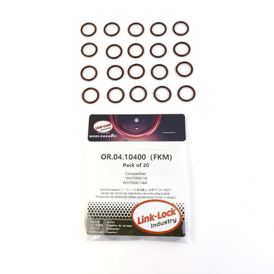 LINK-LOCK 20PCS OR.04.10400 FKM Viton Sealing O-Ring Kit of Turbocharger Water Pipe WHT006114 WHT006114A For AUDI For VW
