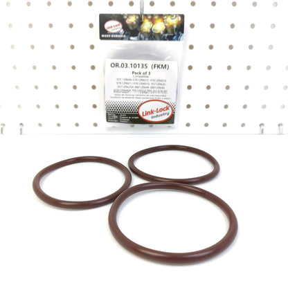 LINK-LOCK 3PCS OR.03.10135 FKM Viton Sealing O-Ring Kit Of Intake hose 07C129646 07K129601 357129625A 999.707.678.40 For AUDI-DJGA APY AYM AFB For PORSCHE-CNCC MCN For VW-CRVC CSLC